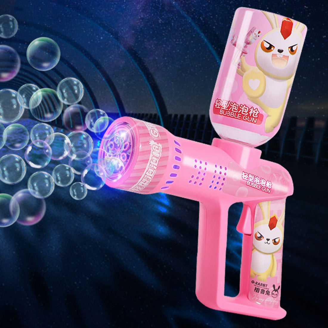 Pistola Eléctrica De Burbujas Con Jabón