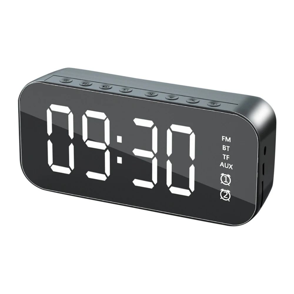 Radio reloj despertador Bluetooh Sd alarma dual recargable