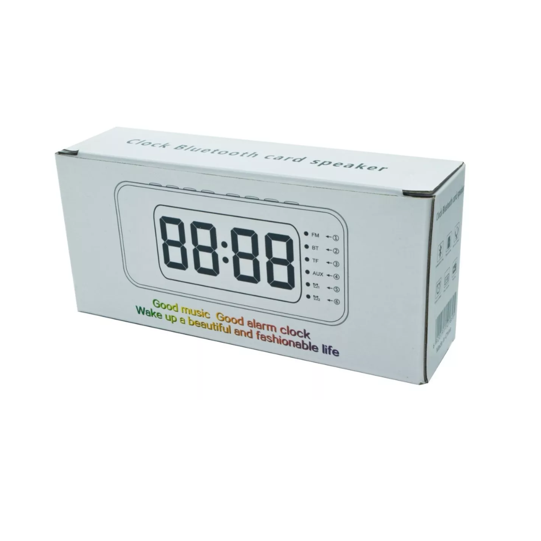 Radio reloj despertador Bluetooh Sd alarma dual recargable