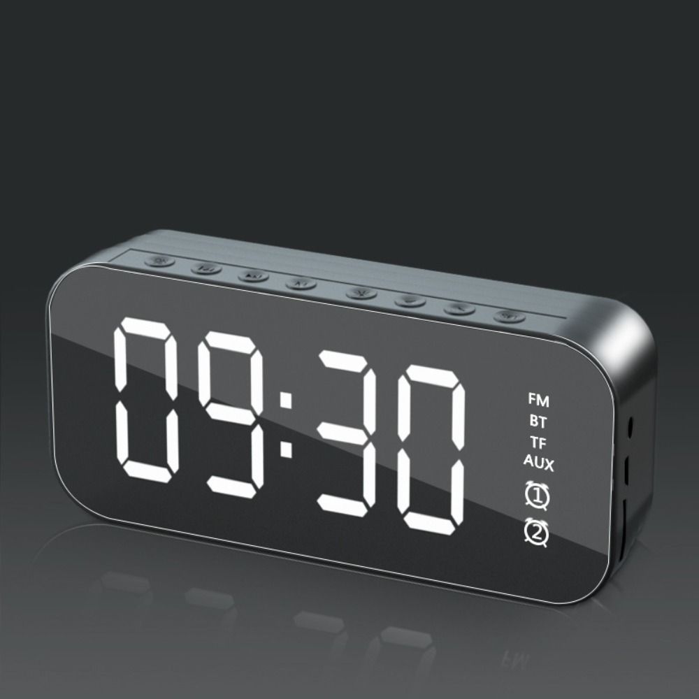 Radio reloj despertador Bluetooh Sd alarma dual recargable