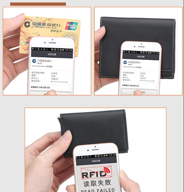 BILLETERA TARJETERO HOMBRE RFID bunker