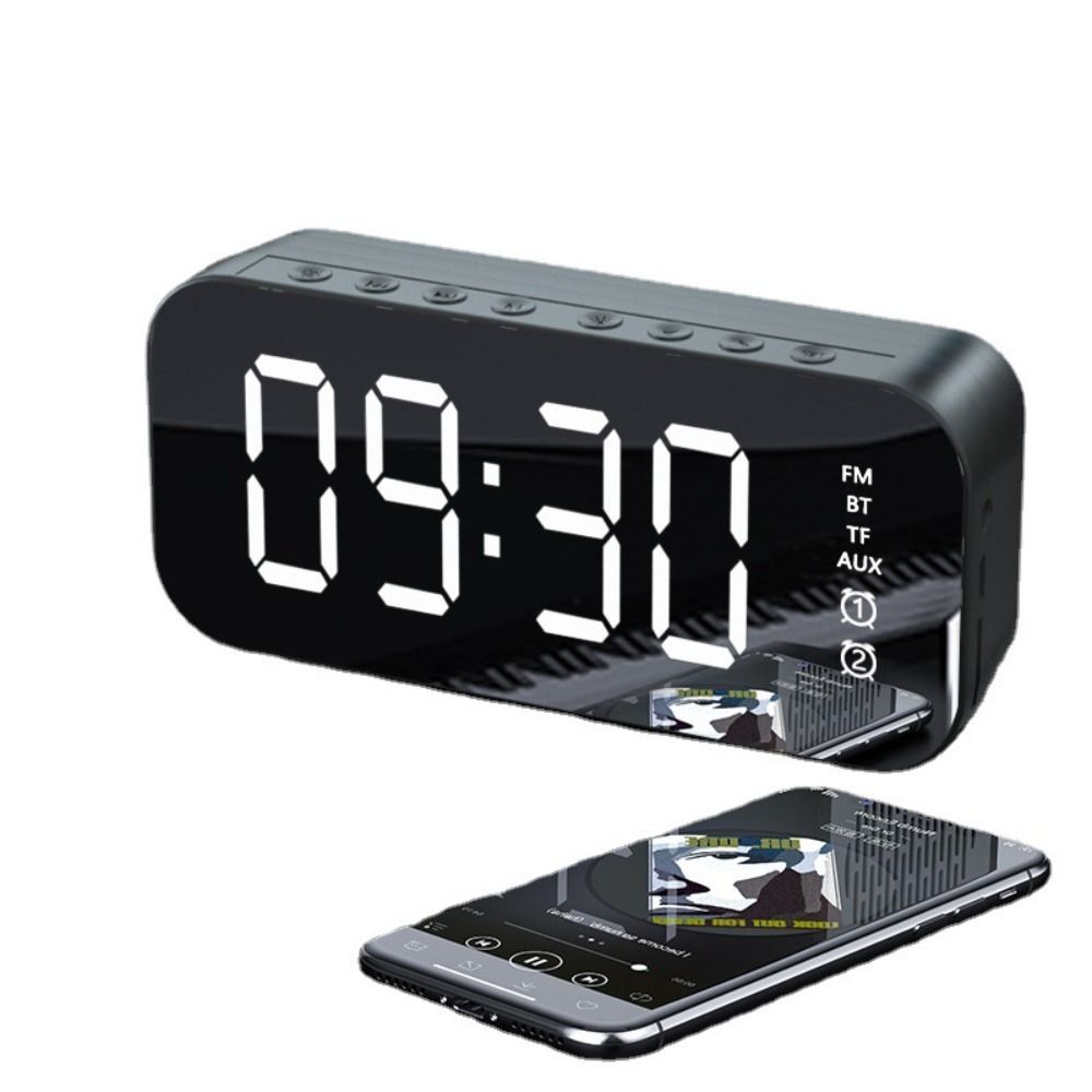 Radio reloj despertador Bluetooh Sd alarma dual recargable
