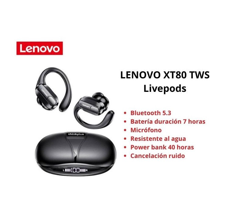 Lenovo XT 80 audios manos libres bluetooth sport TWS d7