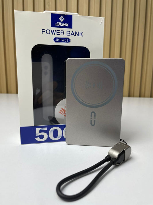 Power Bank 5.000 mAh Metalizado claro o oscuro